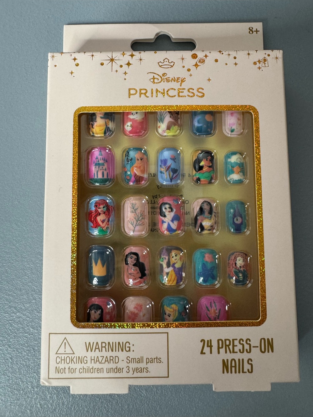 Disney Princesses Multicolor Press-On Nails 24ct